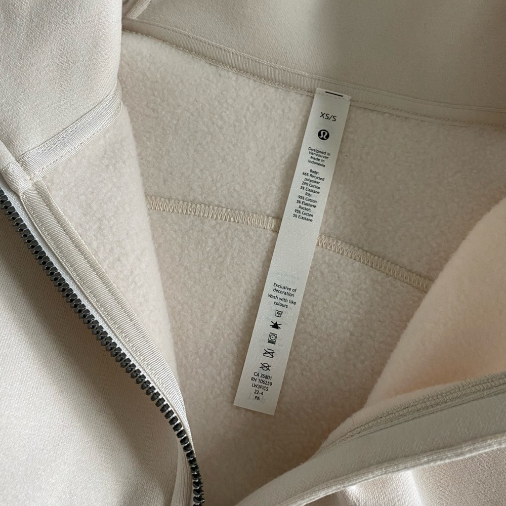 lululemon athletica Cream Zip Up Sweater - Picture 3 of 3